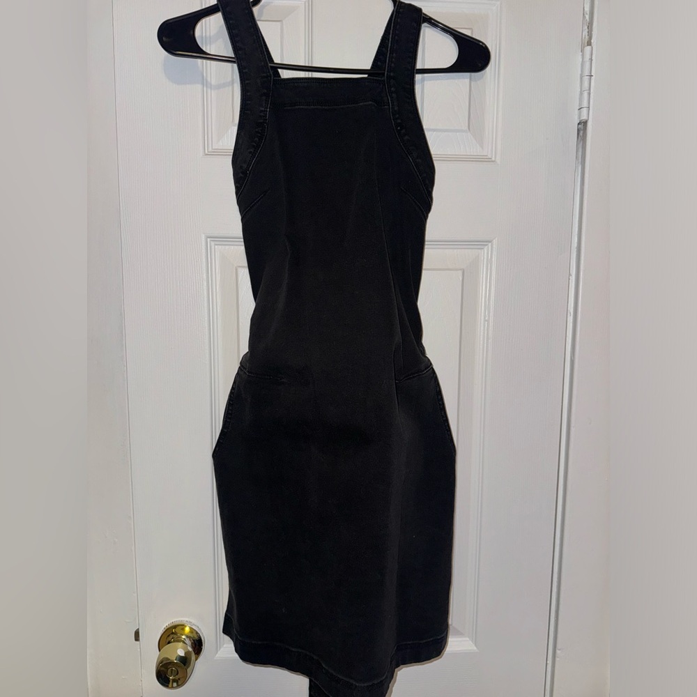 Zara Black Denim Dress - Picture 6 of 8